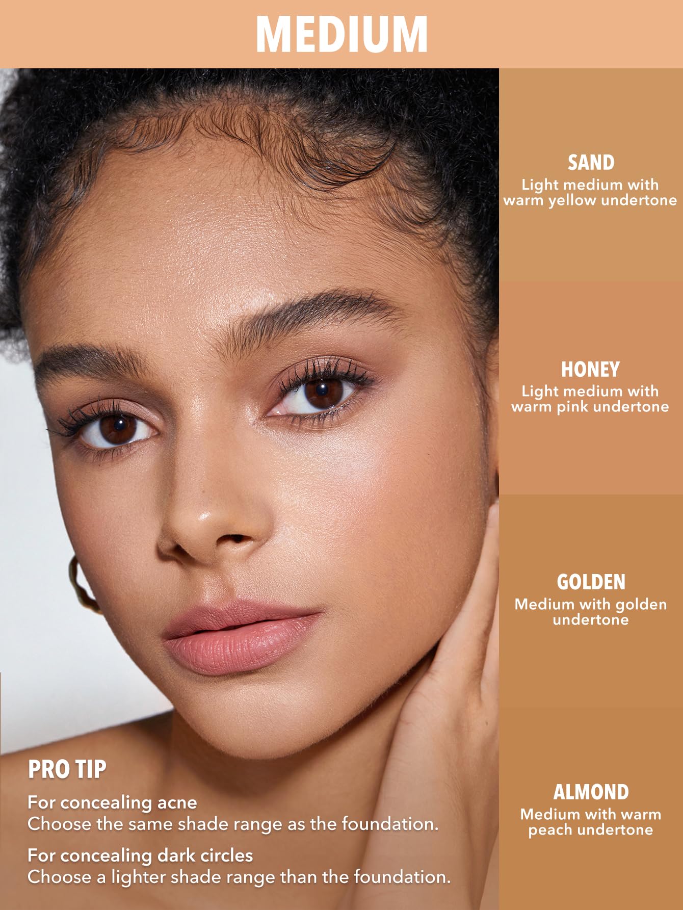 SHEGLAM Complexion Boost Concealer Sponge-Head Applicator Matte Liquid Long Lasting Brightening Color Corrector Weightless Hydrating-Honey - Image 4