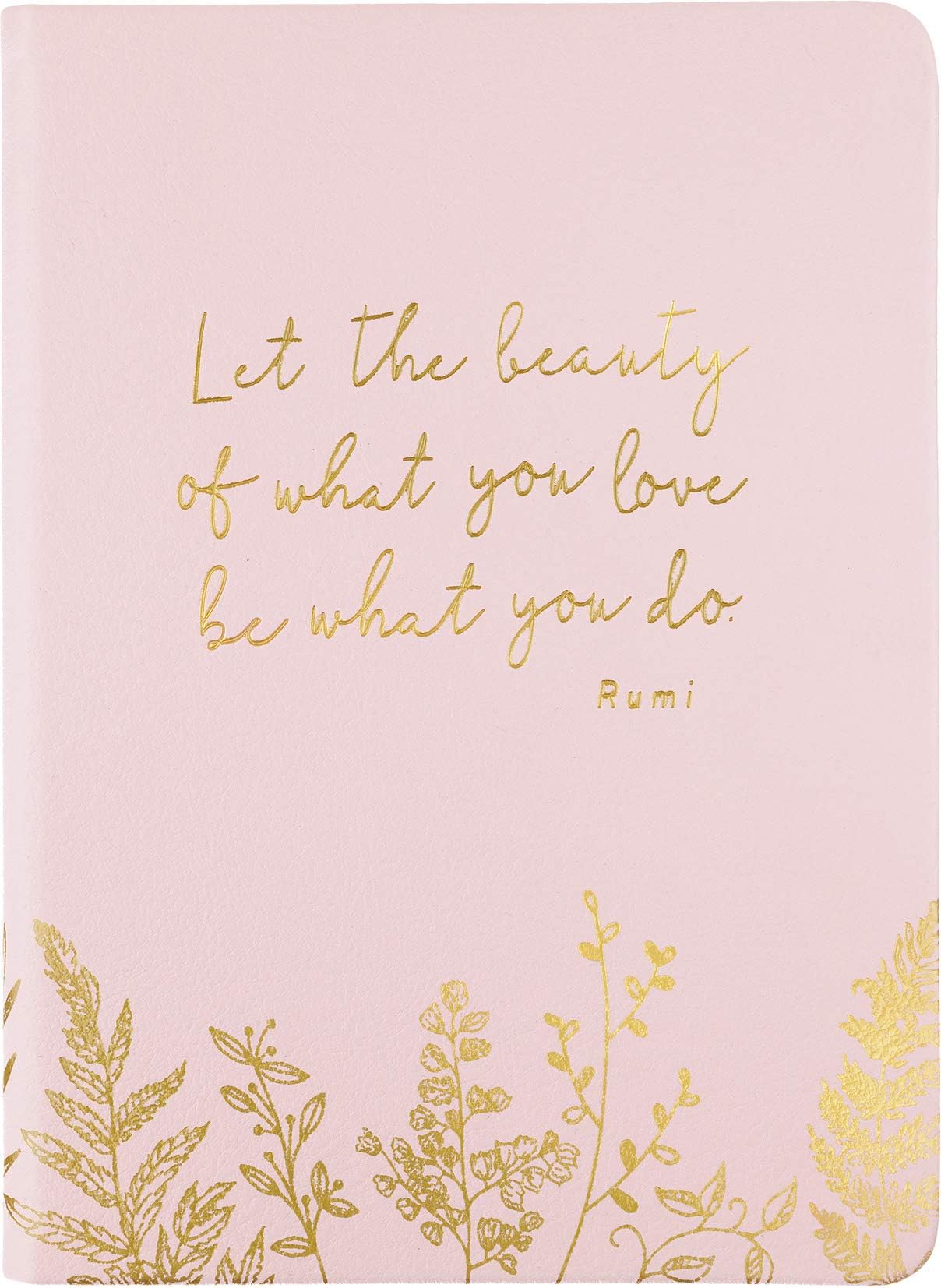 Eccolo Rumi Writing Journal, 256 Lined Page Notebook, Faux Leather Cover
