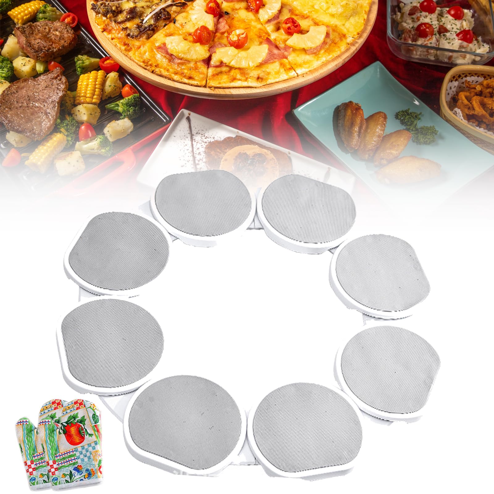 Accès facile aux aliments avec le plateau tournant de service portable pour table