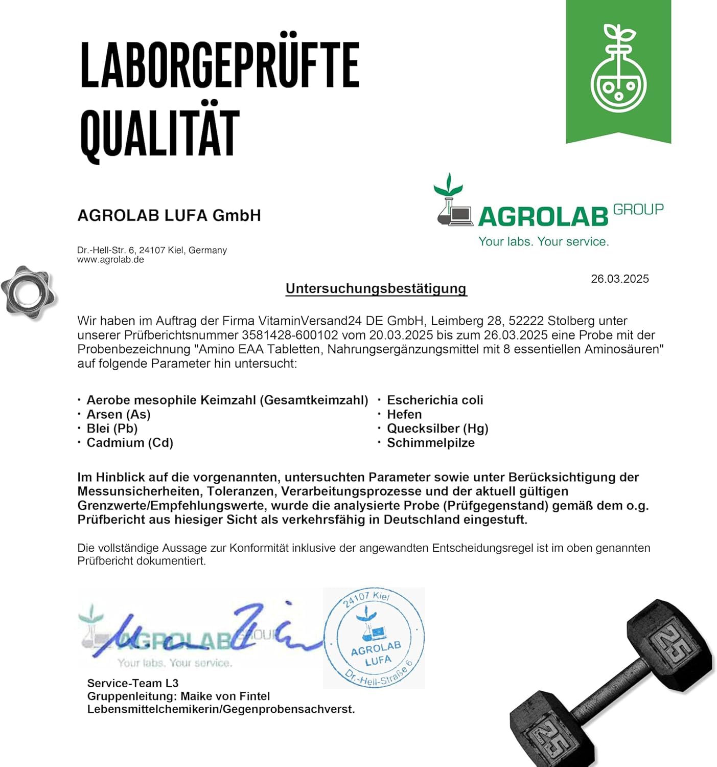 GEN GERMAN ELITE NUTRITION EAA Multi Amino - 500 Tabletten - je 1000 mg | Alle 8 essentielle Aminosäuren in der Human Code Formel, pflanzliche Fermentation, Hochdosiert, vegan, laborgeprüft