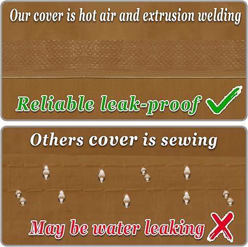 Miniatura 4 de Strong Camel Cubierta de toldo de repuesto para cochera de 10 x 20 pies, tela de polietileno para tienda de campaña, refugio de garaje, cubierta de