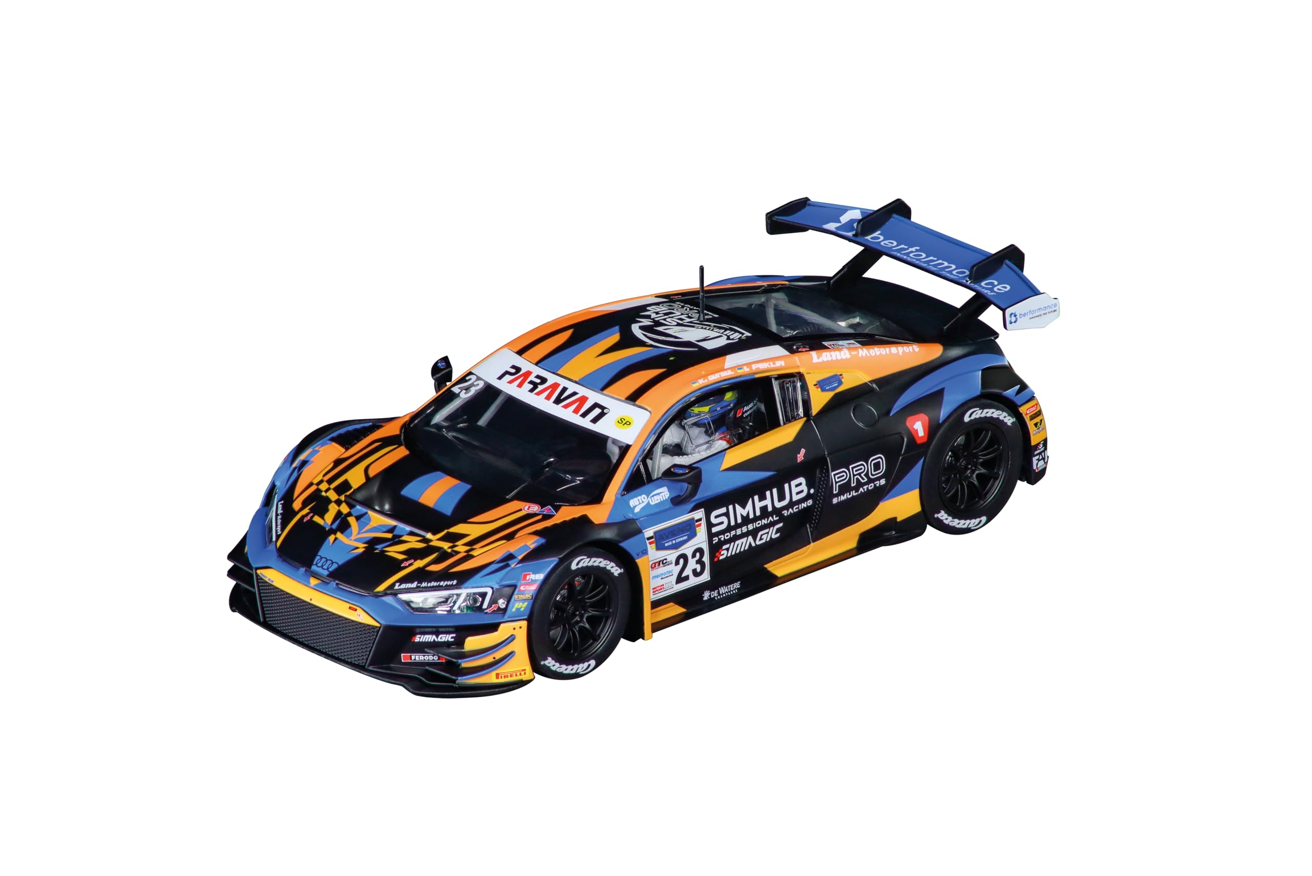 Carrera Digital 124 20023990 Audi R8 LMS GT3 evo II Land Motorsport, No.23 1:24 Scale Slot Car With Working Front - Image 2