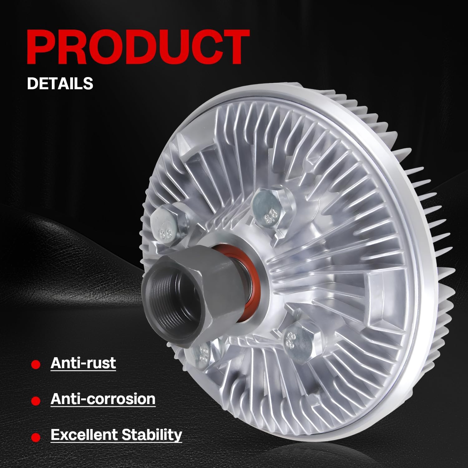 Engine Cooling Fan Clutch 2786 Compatible with Chevy Silverado 1500 2500 3500, Tahoe 2001-2004, Suburban & GMC Sierra, Yukon & Cadillac Escalade & Hummer Replace# 15073014