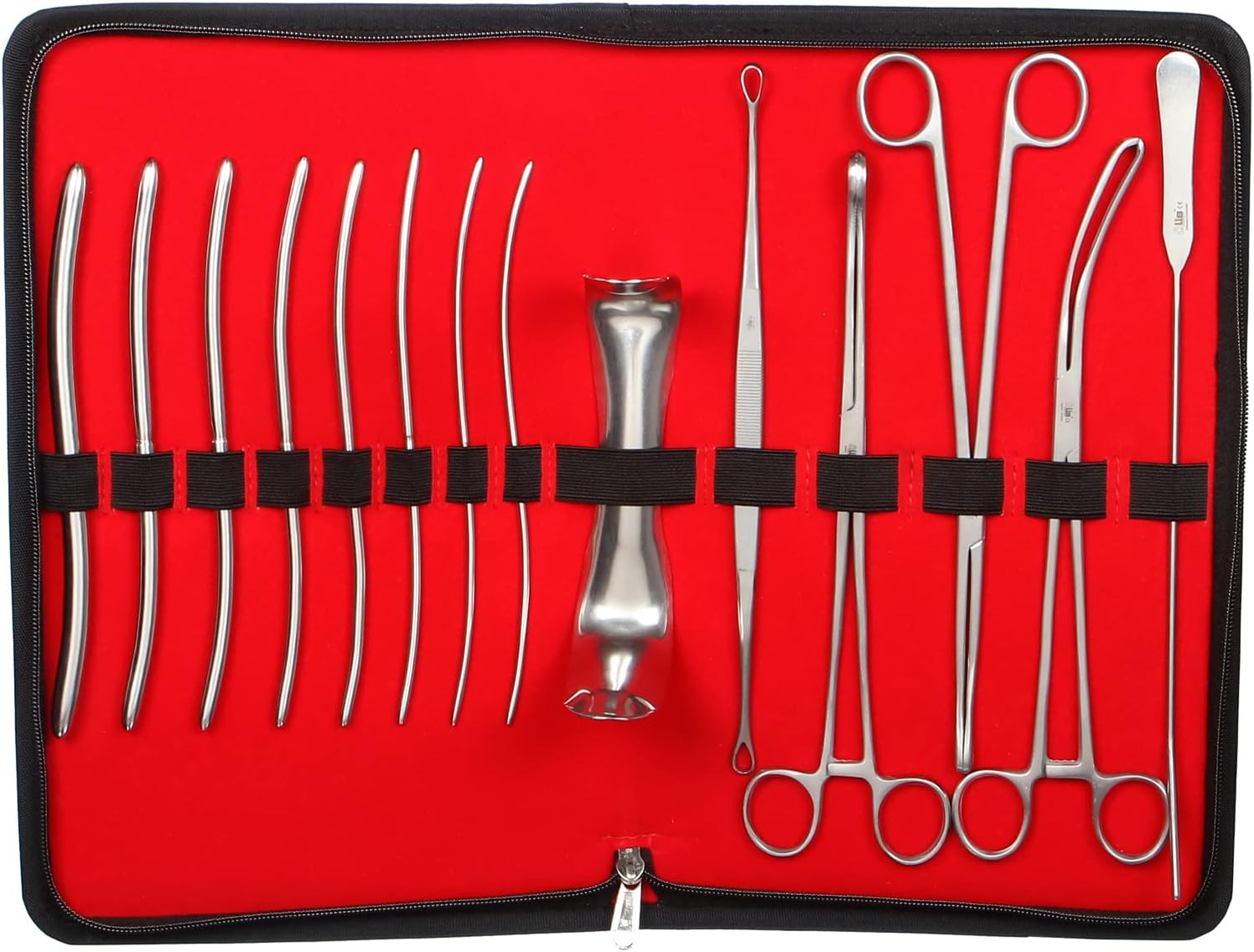 Alis D & C Gynecology Surgical Instruments – Silver Stainless Steel 410 Grade Procedures Gyne Set with Kit Bag – Standard Set of 14 instruments