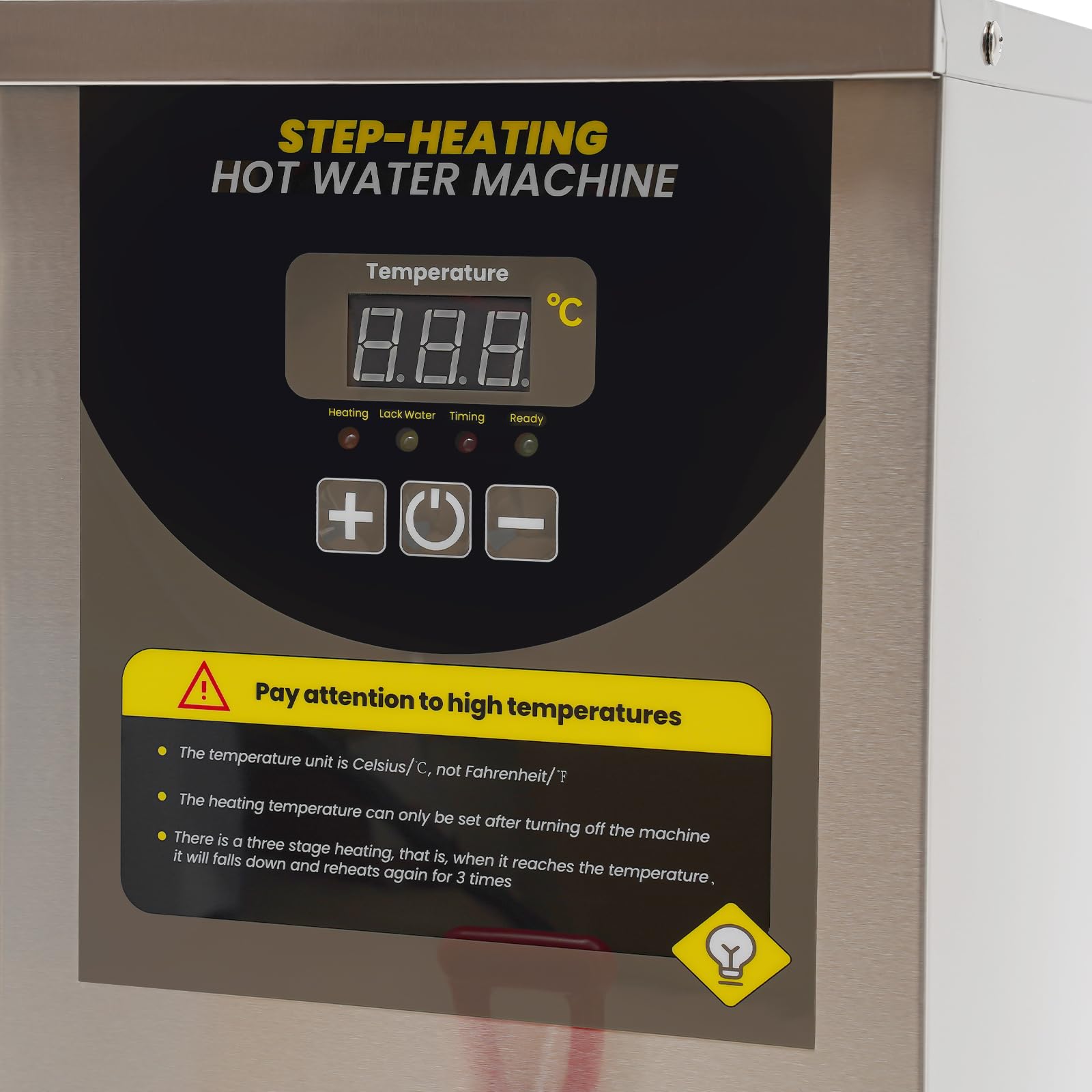 Step Heat Step-Heating Commercial Water Boiler - 8L (2.11 Gal) Stainless Steel ...