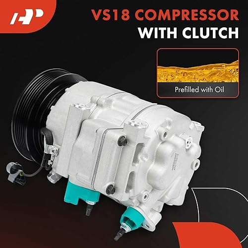 Miniatura 3 de A-Premium Compresor de aire acondicionado con embrague compatible con Kia Sorento 2011-2012, Hyundai Santa Fe Veracruz 2007-2012, 3.3L 3.5L 3.8L