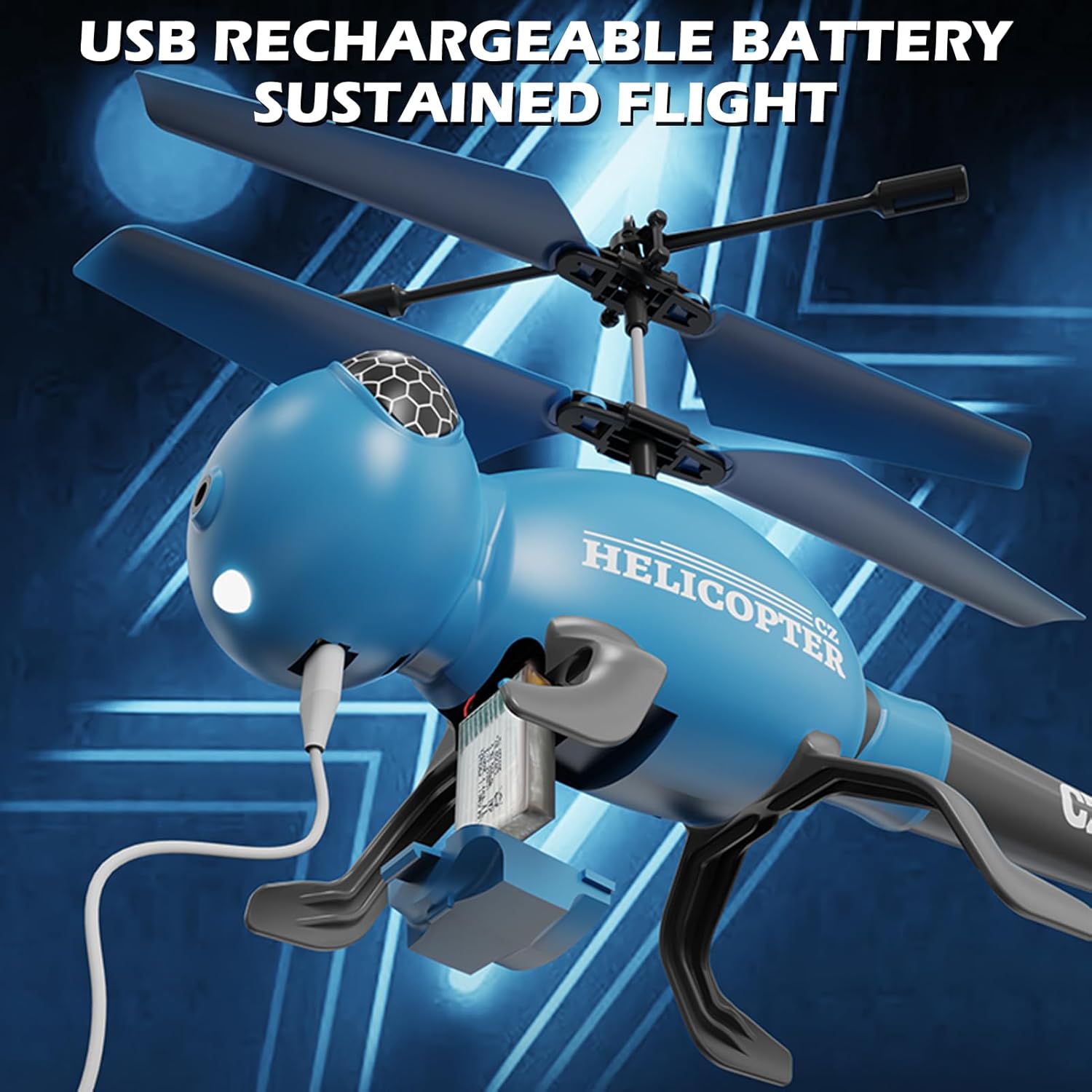 CZ03 Remote Control Helicopter, 3.5 Channel Mini Dragonfly Helicopter with Gyro, Obstacle Avoidance, LED Light, Easy to Fly Airplane Toy Gifts for Beginners Adults