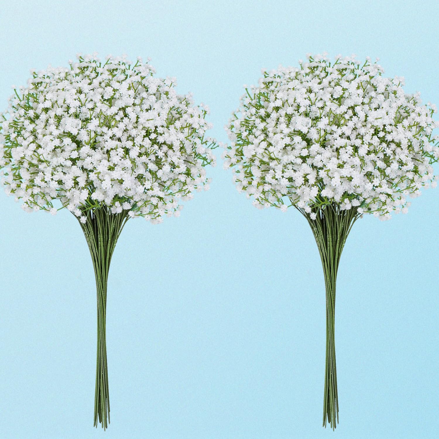 Fleurs artificielles de gypsophile blanche pour un décor de mariage sans flétrissement