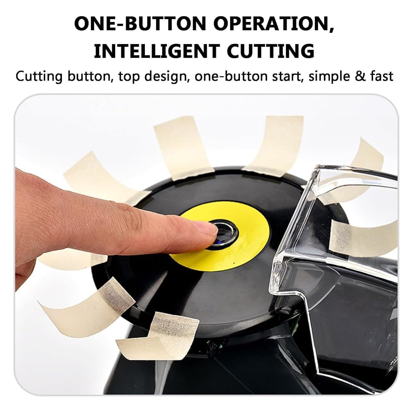 Dispenser automatico per nastro adesivo, larghezza 5-25 mm, lunghezza 10-60 mm, per spedizioni, confezioni regalo