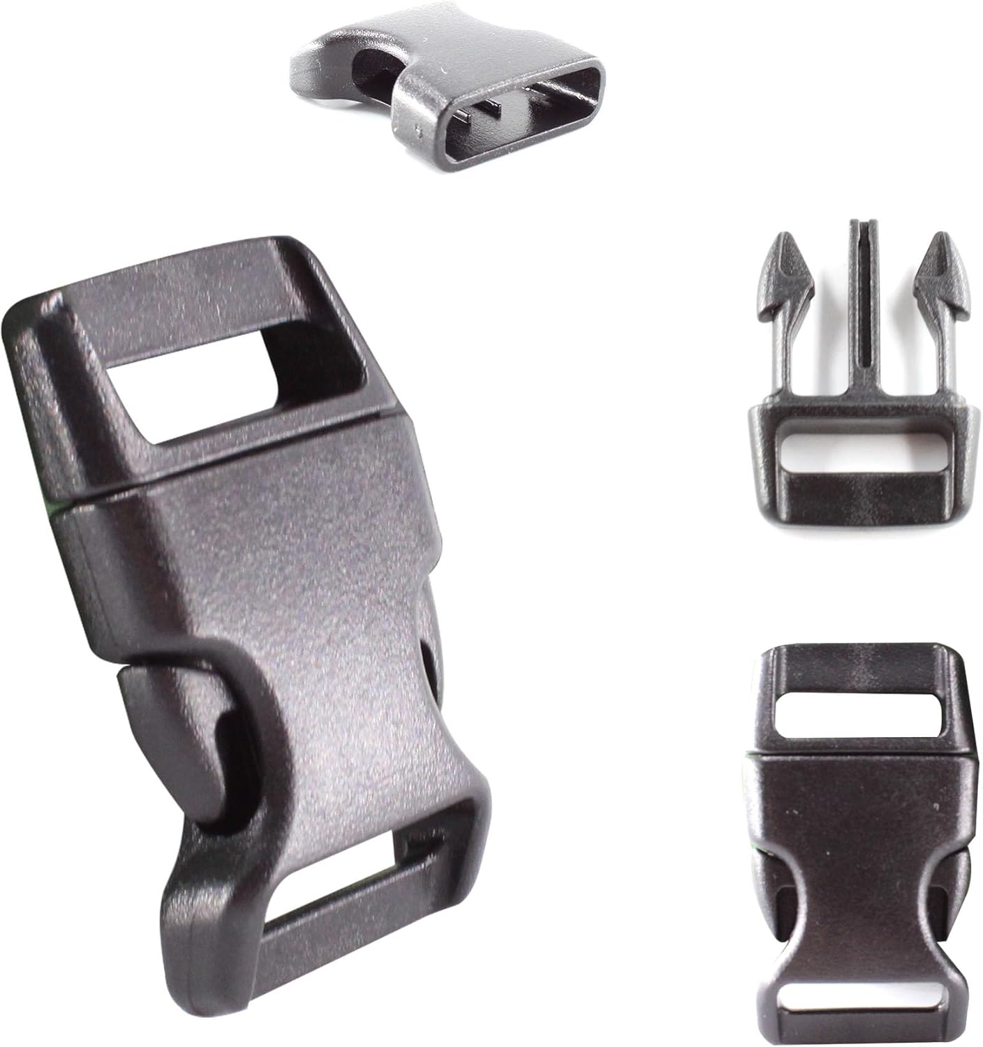 pson 60PCS 5/8 Inch Quick Side Release Buckles, Black Plastic Contoured Bracelet Buckles for Dog Collar, Bag, Straps, Backpack, DIY Crafts