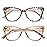 LKEYE Oversized Reading Glasses Women Cat Eye Computer Blue Light Blocking Reader Stylish Ladies Designer Fashion Large Unbreakable Eyewear 2pack Champagne Tortoise Pink LK6042 1.50+ Strength