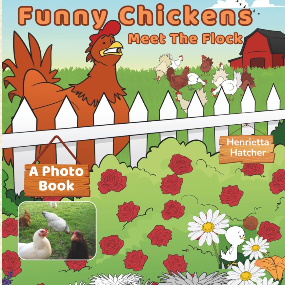 Funny Chickens: Meet The Flock (Run Around Sue & Orangie Coloring Book)