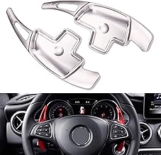 CDIYTOOL Extension de palette de volant en alliage d'aluminium pour classe A B C CLA CLS E G GL GLA GLC GLE GLS Metris S SL SLC Classe (argent)