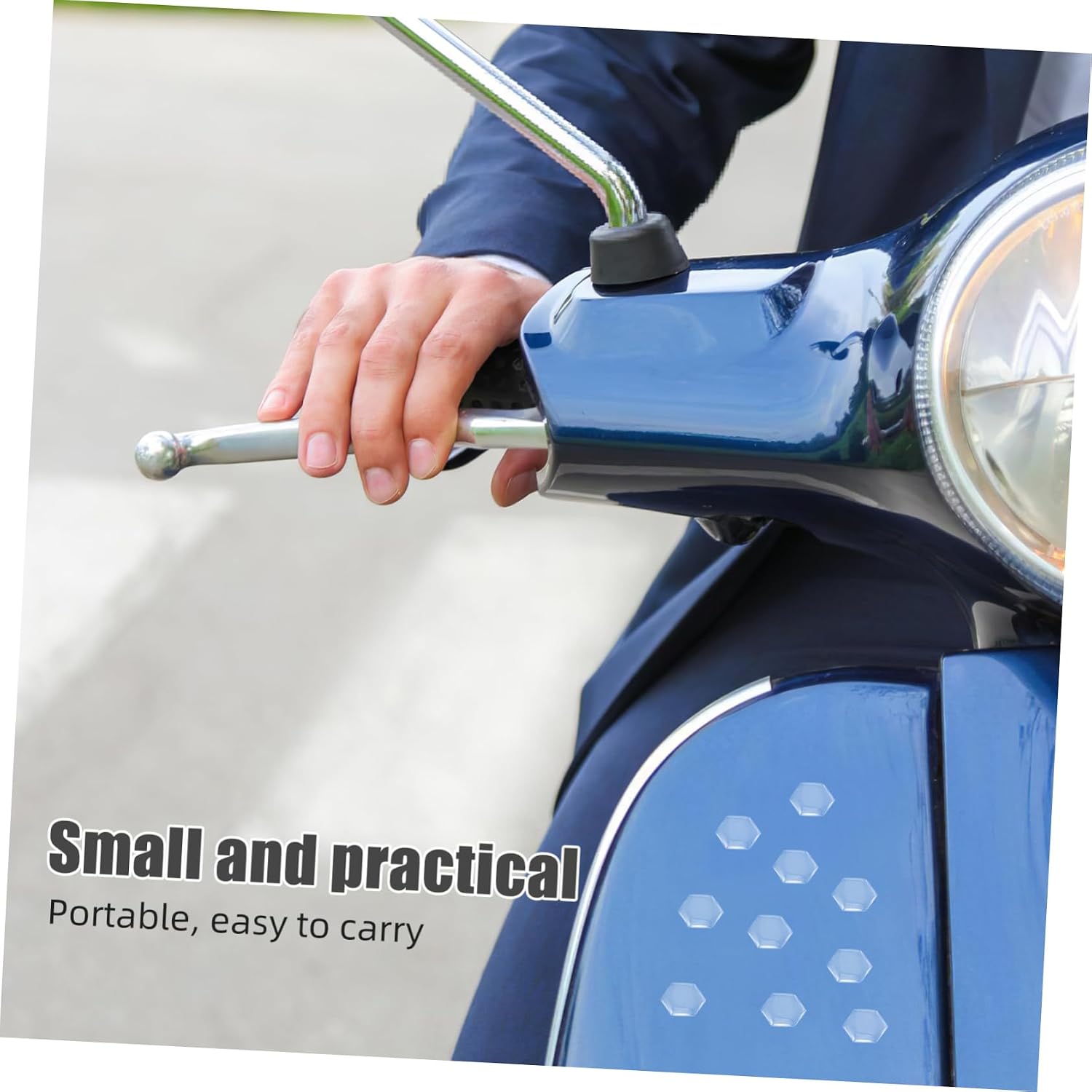 Cabilock 1 Sheet Motorcycle Anti-scratch Decals: 3d Hexagonal Protective Sticker For Electric Scooters And Motorbikes - Anti-collision Shield