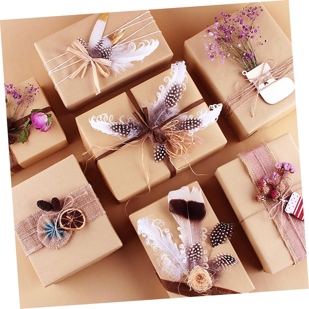 Lurrose Kraftpapierrolle Für Basteln Und Verpacken Blumenstrauß-packpapier Geschenkboxpapier Diy Kraftpapierrolle Dekoratives Geschenkpapier