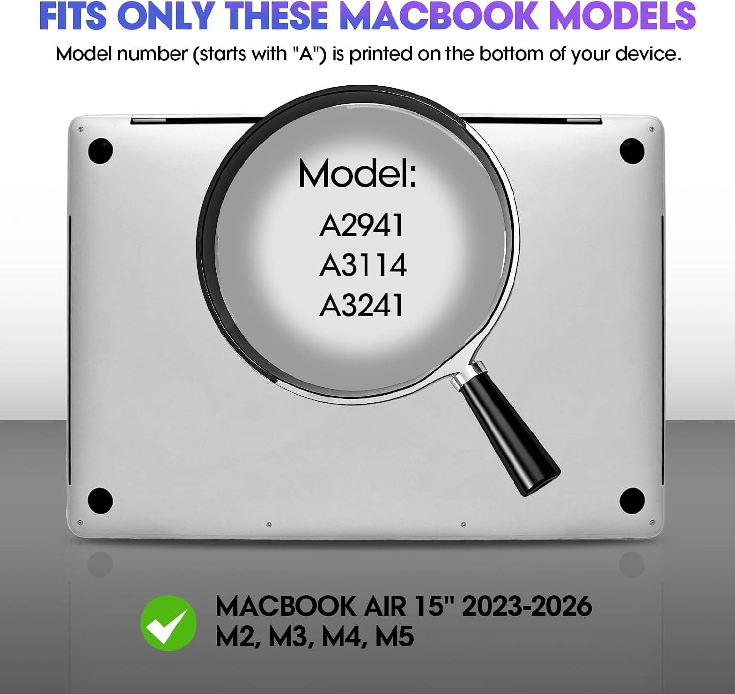 Magnetic Privacy Screen for MacBook Air 15 inch (2023-2026, M2-M5), Thin Removable Shield Anti-Glare, Washable Filter for Cafe & Library Use image 2