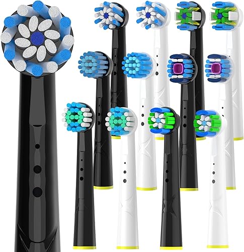 Cabezal de cepillo de dientes eléctrico de repuesto compatible con Oral-B Cepillos de dientes eléctricos para Braun Cepillos de dientes eléctricos