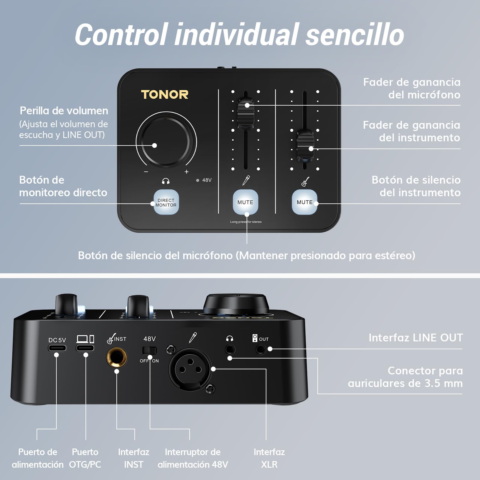 TONOR Paquete Equipos de Podcast, Mezclador con Micrófono Dinámico y Mic Brazo, Micrófono XLR con Interfaz Audio de Estudio, Soporte Microfono Mesa, Pack Todo en Uno para Streaming/Grabación, POD-1