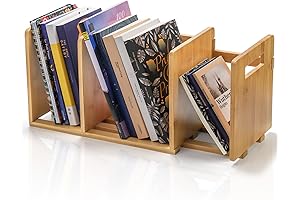 ZOOFOX Bamboo Desktop Bookshelf: Your Tabletop Organization Solution