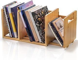 27 Dark Wood Desk Decor Ideas for a Stylish Home Office 12 ZOOFOX Bamboo Desktop Bookshelf, Expandable Desktop Organizer, Small Dis...