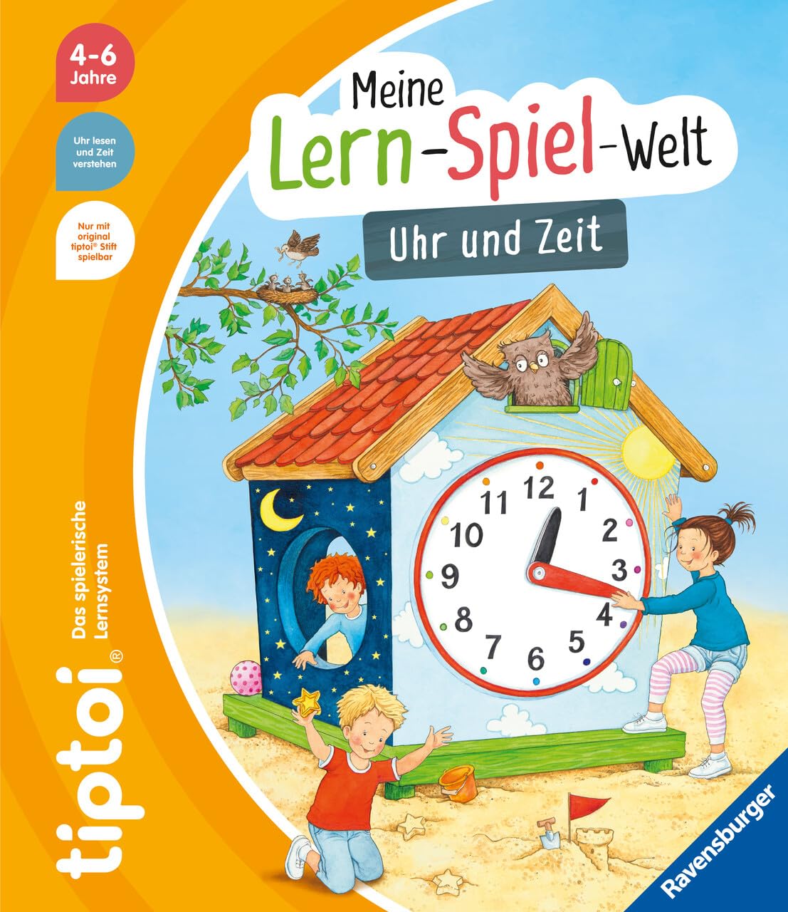 tiptoi® Meine Lern-Spiel-Welt Set - Buchstaben, Zahlen und Zeit lernen plus 1 exklusives Postkartenset