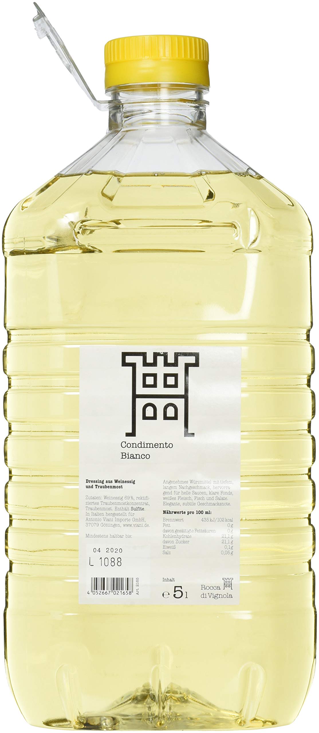 Rocca di Vignola Weißer Balsamessig, Dressing, Kanister, 5250 g