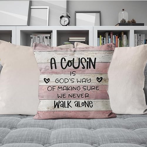 Miniatura 2 de QGFM Fundas de almohada de 18 x 18 pulgadas, decoración de primas para sofá, sofá, regalo de primas para mujeres, fundas de almohada reversibles