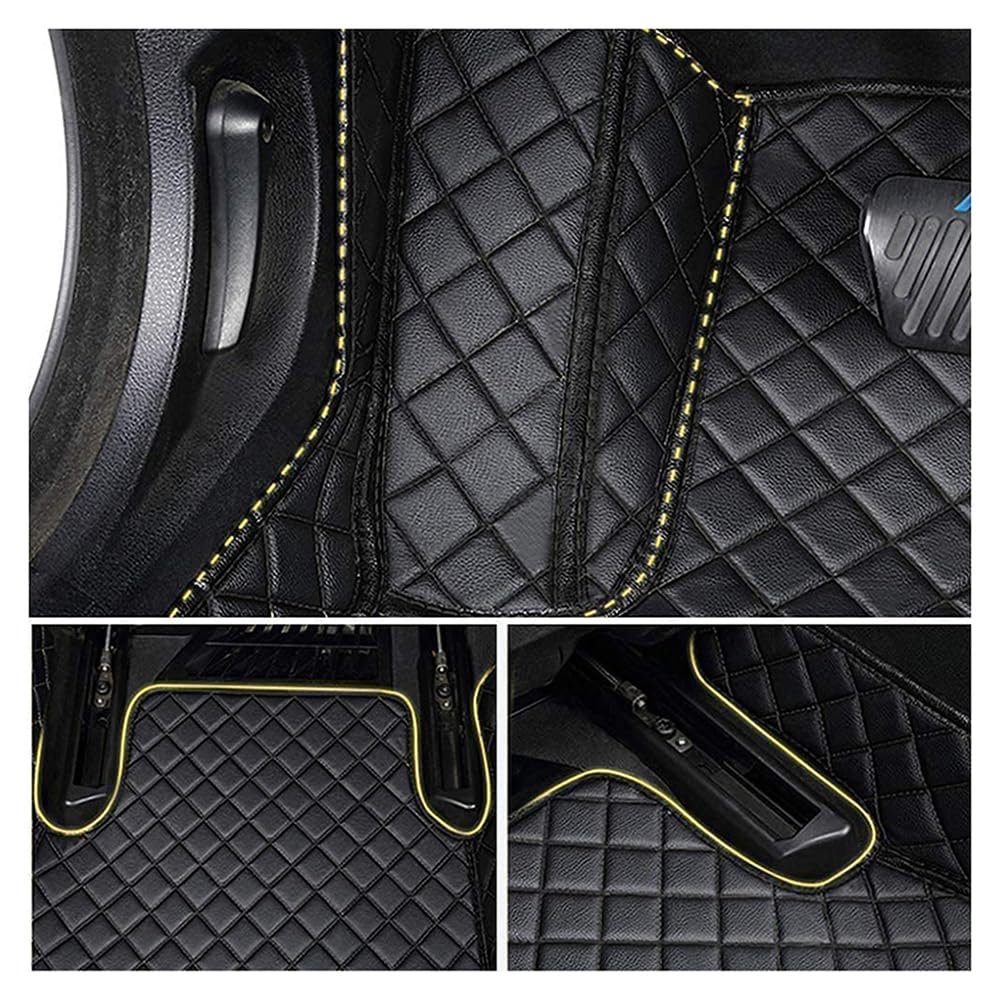 Auto Tappetini per Ford Ranger T9 Raptor Wildtrak XLT Fussmatten 2023 2024, Antiscivolo Impermeabile Tappetino in Tutto Tempo Tappeti Protezione Set Completo Interni Accessori,B