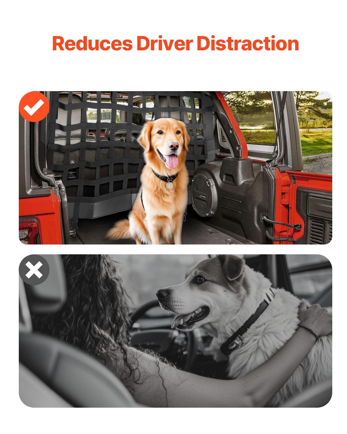 Protection Animaux Voiture Barrière Voiture Pour Chien VEVOR - Compatible Jeep Wrangler JK/JL, Maille Polyester Résistante - Sécurité Conduite Barrière Chien Jeep Wrangler Vevor Grille Sécurité Polyester Protection Animaux Voiture Barrière Voiture Pour Chien VEVOR - Compatible Jeep Wrangler JK/JL, Maille Polyester Résistante - Sécurité Conduite Barrière Chien Jeep Wrangler Vevor Grille Sécurité Polyester