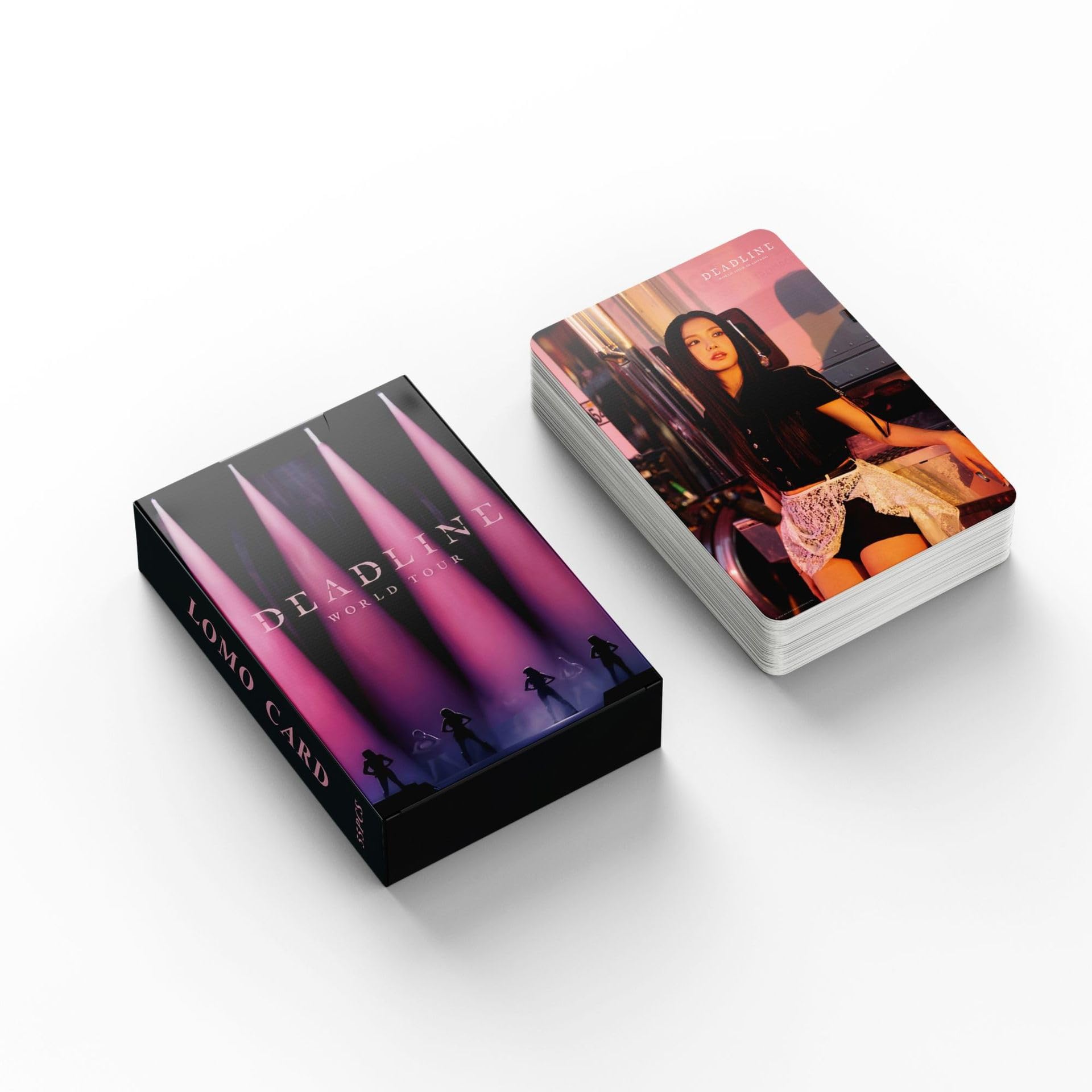 OCDSLYGB Zwart-Roze Kpop BP Fotokaarten 55 STKS BP Zwart-Roze Mini Lomo Kaarten BP Geboren Roze Album Kaarten Set BP Fotokaarten Set Lomo Card Ansichtkaart Fans Gift (BP-born