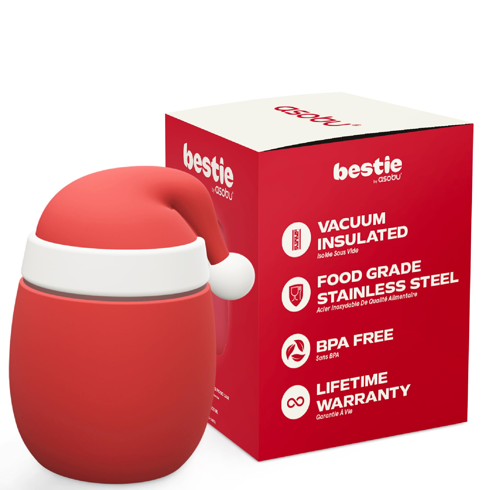 Geïsoleerde voedselpot 2.3L - Lunchcontainer van roestvrij staal - 3
