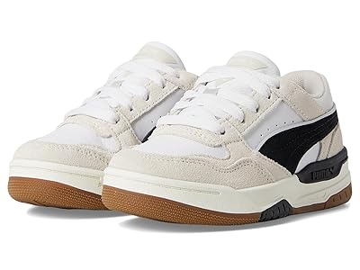 PUMA Kids Rebound Retro (Big Kid/Little Kid) Kids Shoes Puma White/Puma Black/Warm White 1