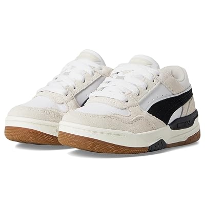 PUMA Kids Rebound Retro (Big Kid/Little Kid) Kids Shoes Puma White/Puma Black/Warm White 1