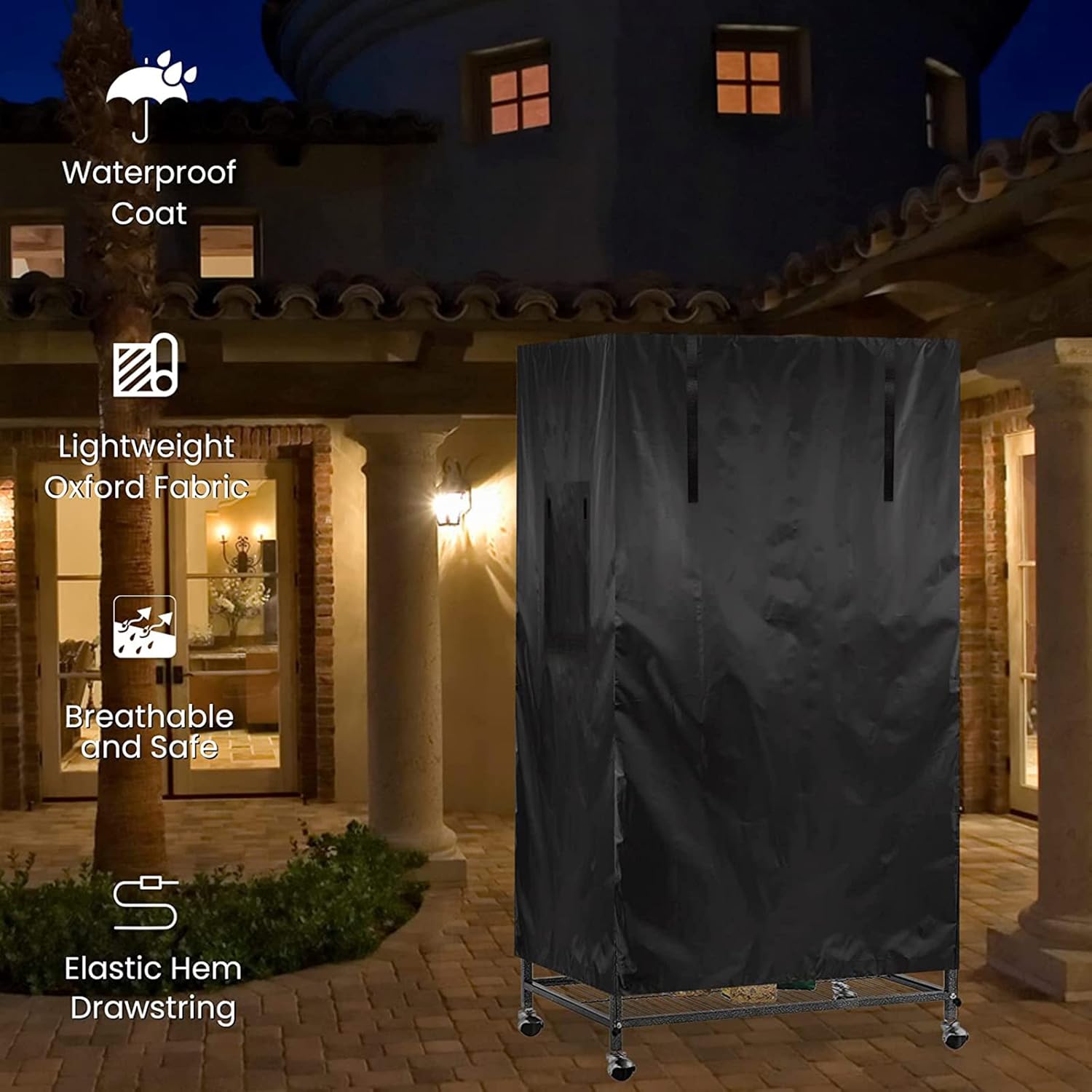 Large Bird Cage Cover Universal Bird Parrot Cage Cover Good Night Birdcage Cover Windproof Sun Protection Cage Blackout Cover for Bird Critter Cat Cage to Small Animal Privacy Comfort