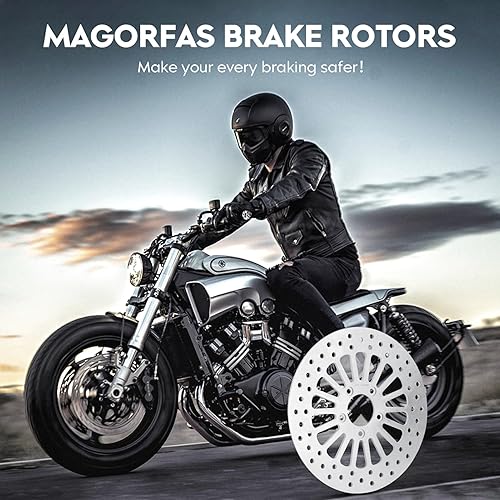 Miniatura 7 de Pastillas de freno delantero de 11.5 pulgadas para Harley Davidson Road KingElectra GlideStreet GlideRoad GlideSuper GlideLow RiderFat BoySportster