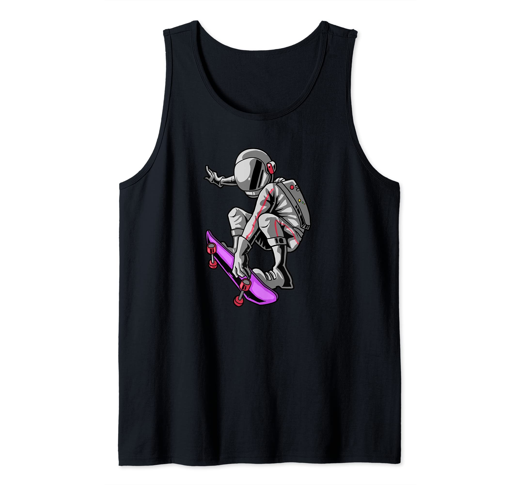 Skateboard Skateboarder Skater - Space Astronaut Tank Top