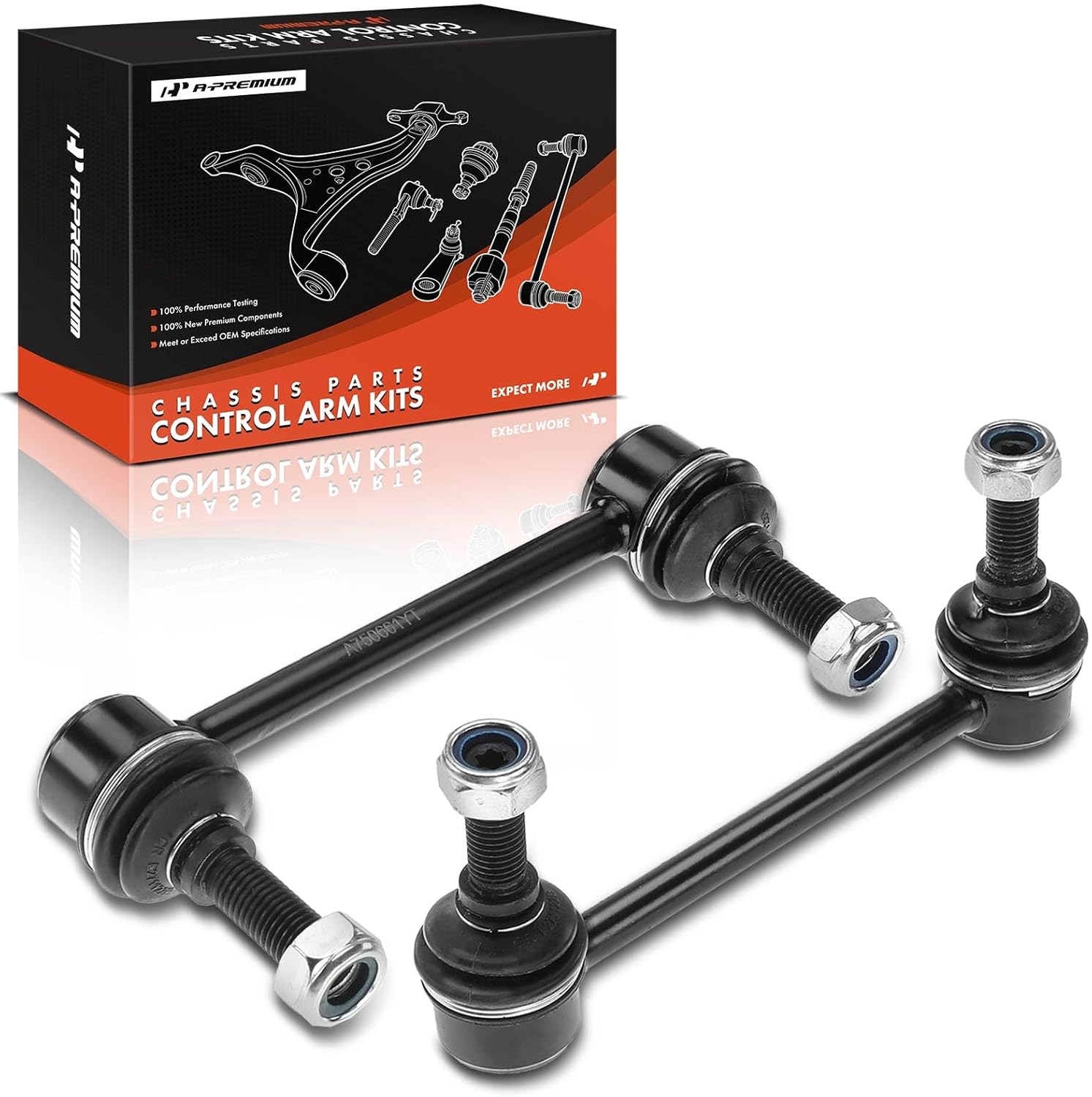 A-Premium 2 x Rear Sway Bar Links Stabilizer Bar Links, Compatible with Nissan NV1500 2012-2019, NV2500 2012-2019, NV3500 2012-2019