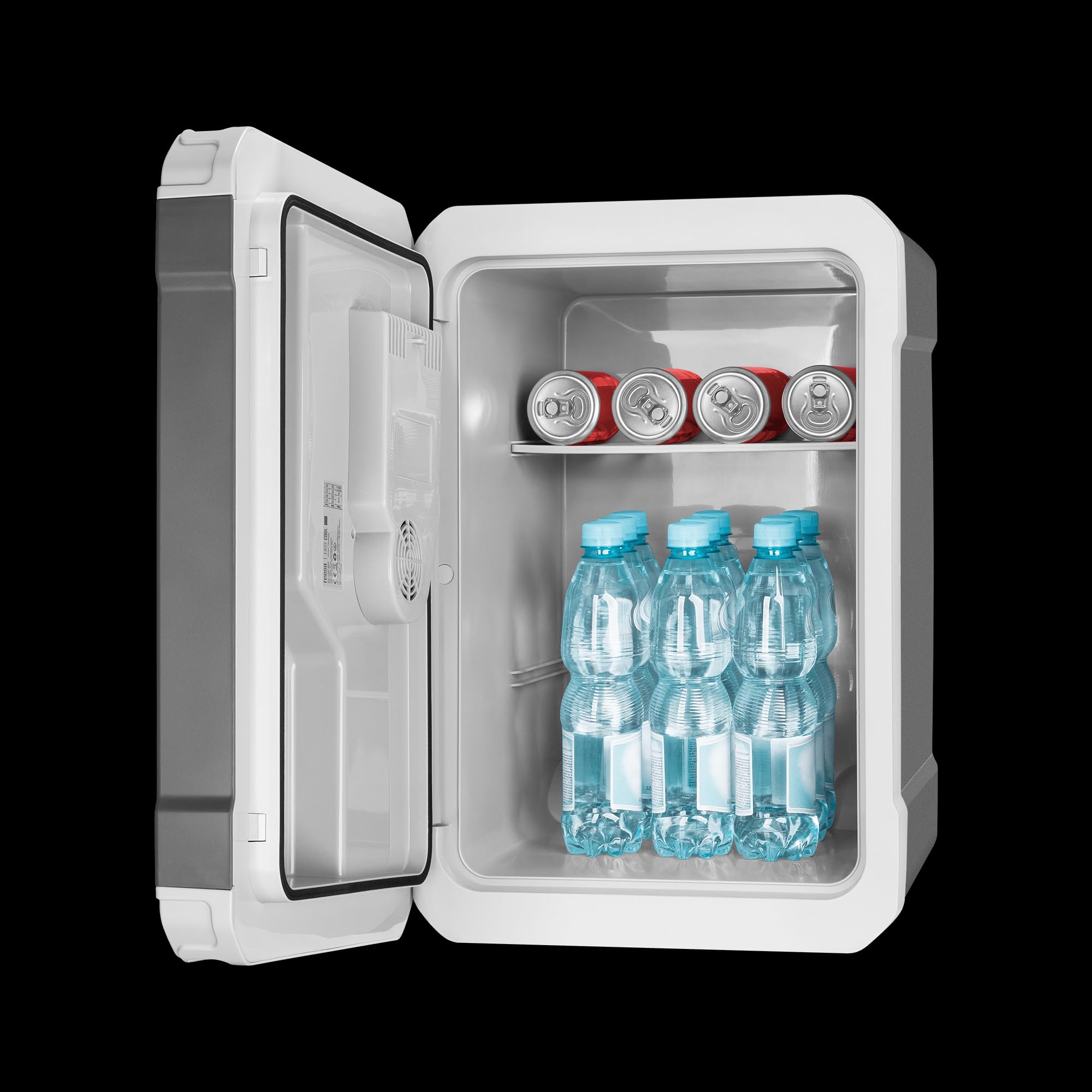 Termiczna lodówka podróżna z funkcją ogrzewania 35 l 12 V/230 V, ECO/MAX, kółka i uchwyt, cicha technologia Peltier