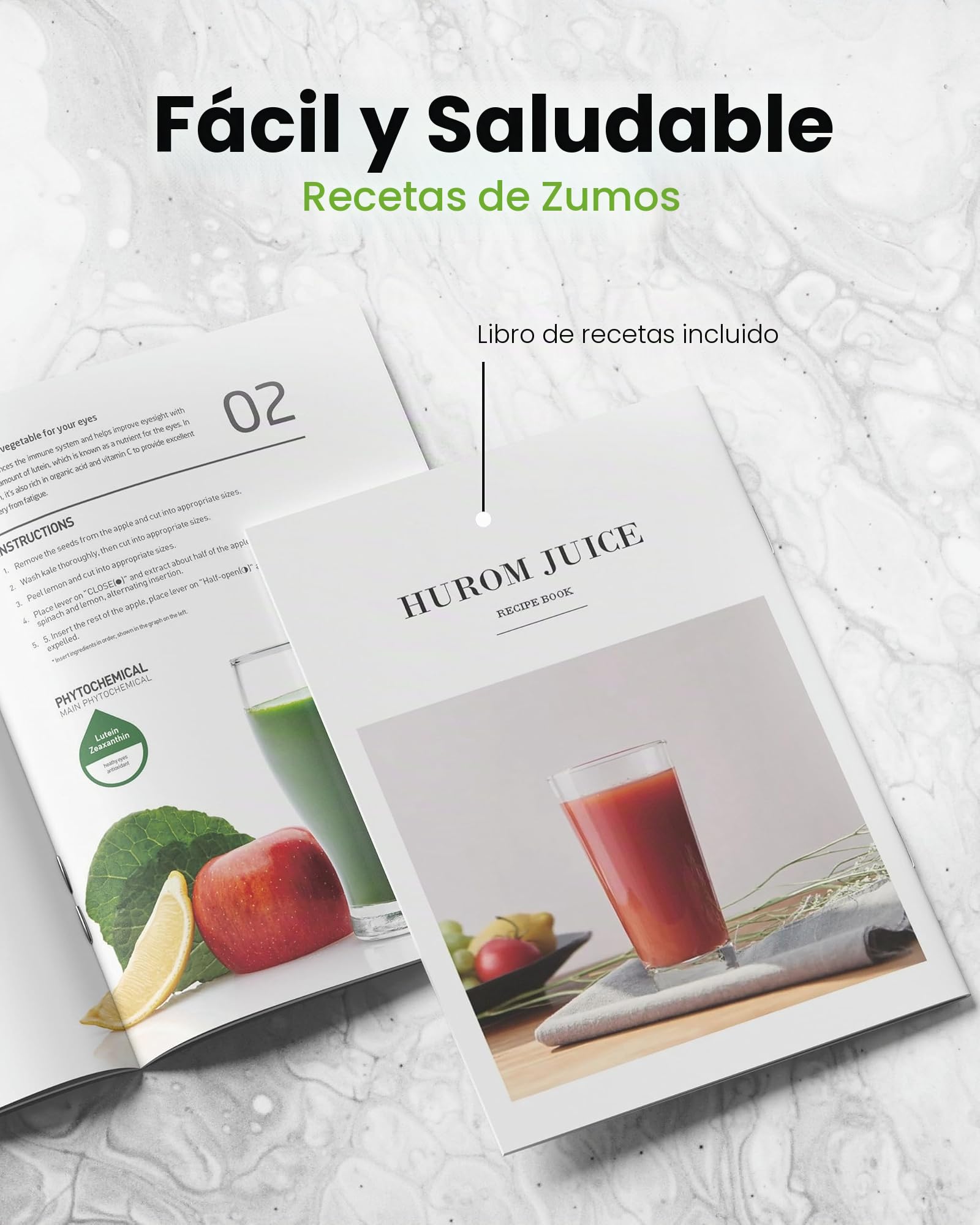HUROM | H400 | Extractor de zumo de frutas y verduras | Hurom Easy Clean H400 | Cuenco de corte | 150 vatios | Libre de BPA | TITANIUM