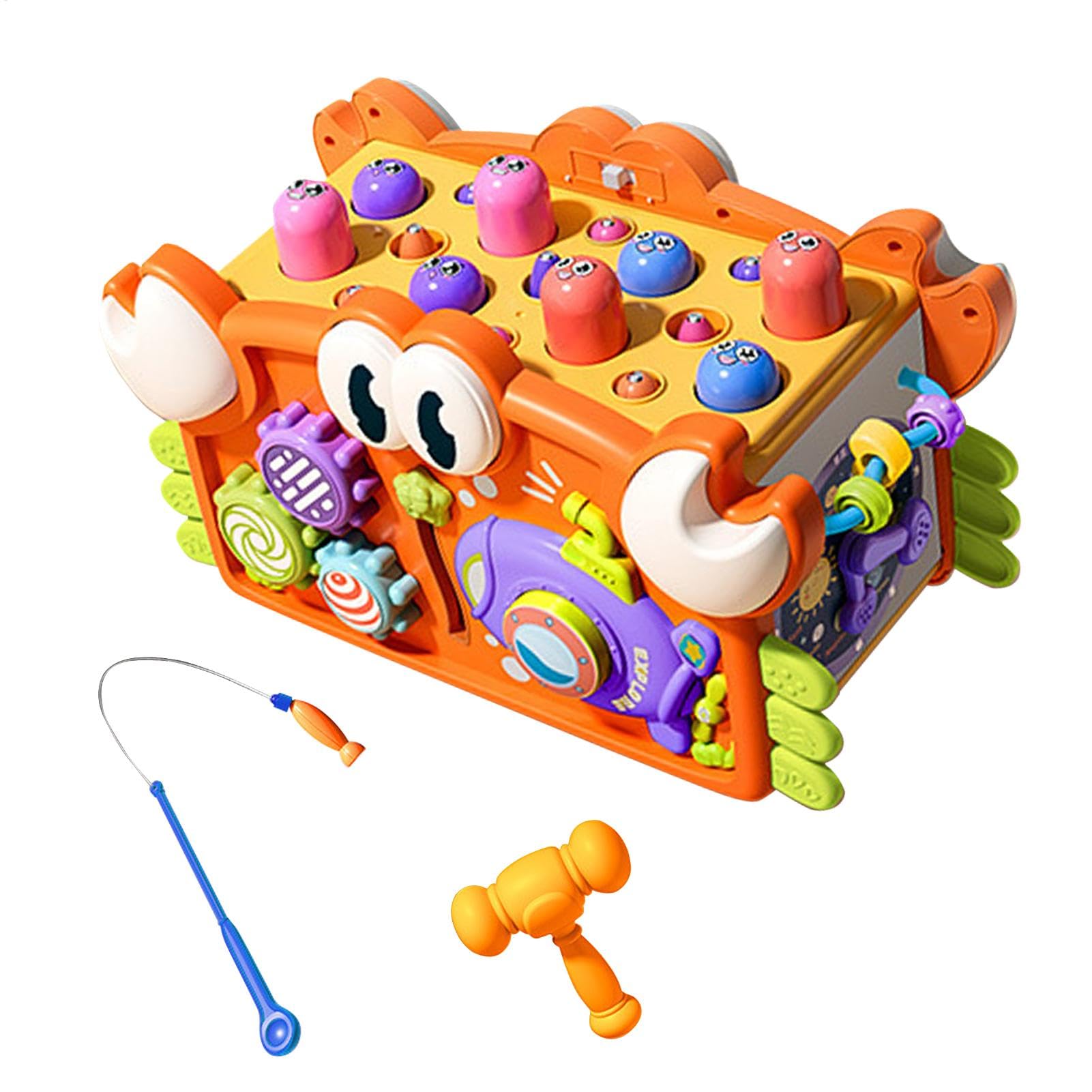 Cubo di apprendimento delle attività, cubo di attività Giocattolo per | Provazioni di sensoriale per bambini, giocattoli per lo sviluppo multiuso per bambini di età compresa t