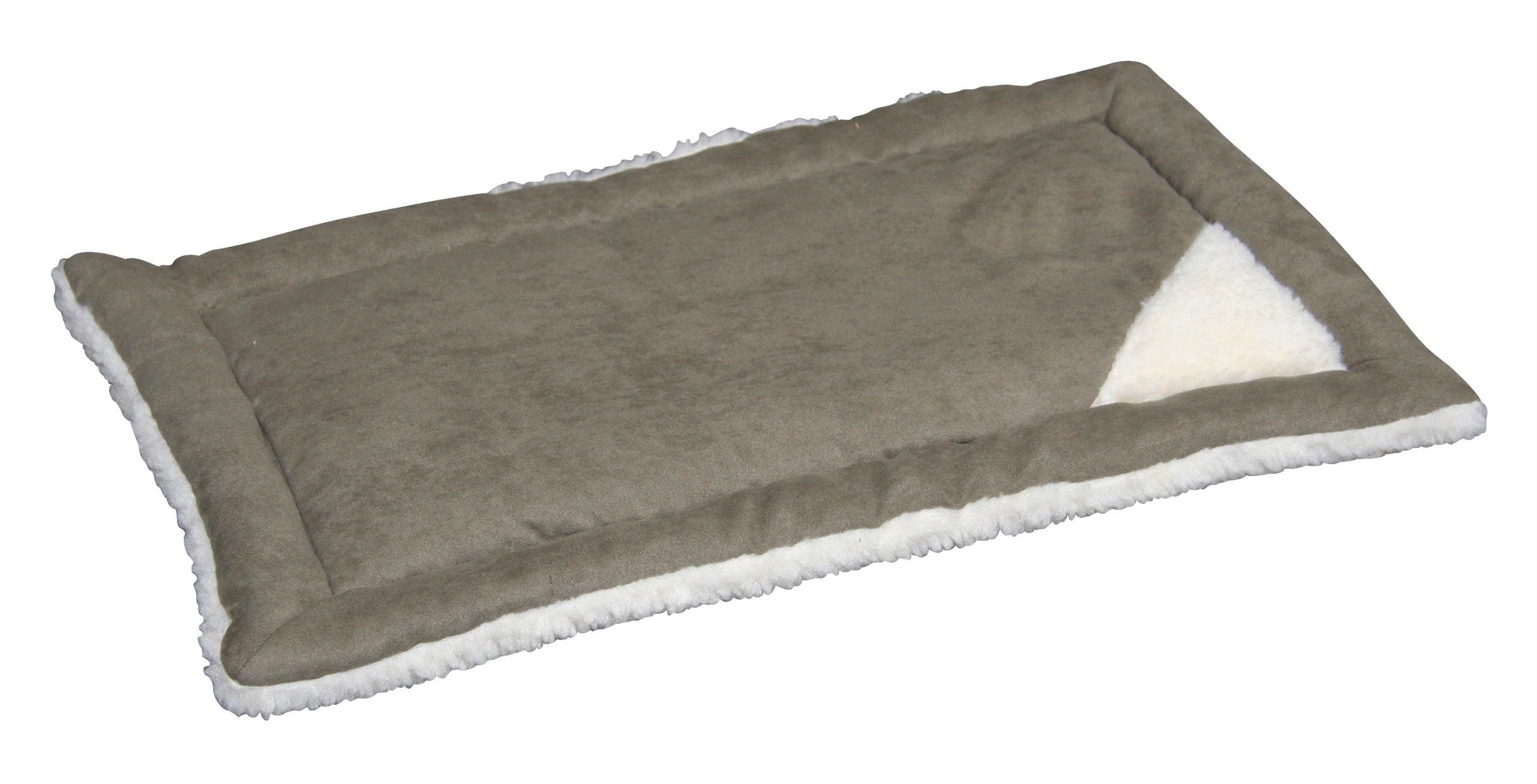 Kerbl Pet cuscino Cleo, grigio/​bianco, 58x36x4 cm, cuccia per cani, sdraio e cuscino per cani, poliestere
