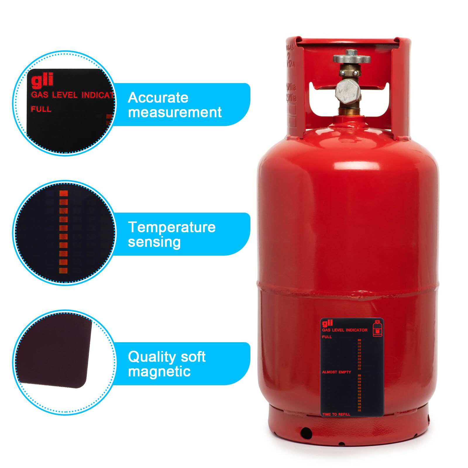 Propane Tank Gauges - Gas Level Indicators -4