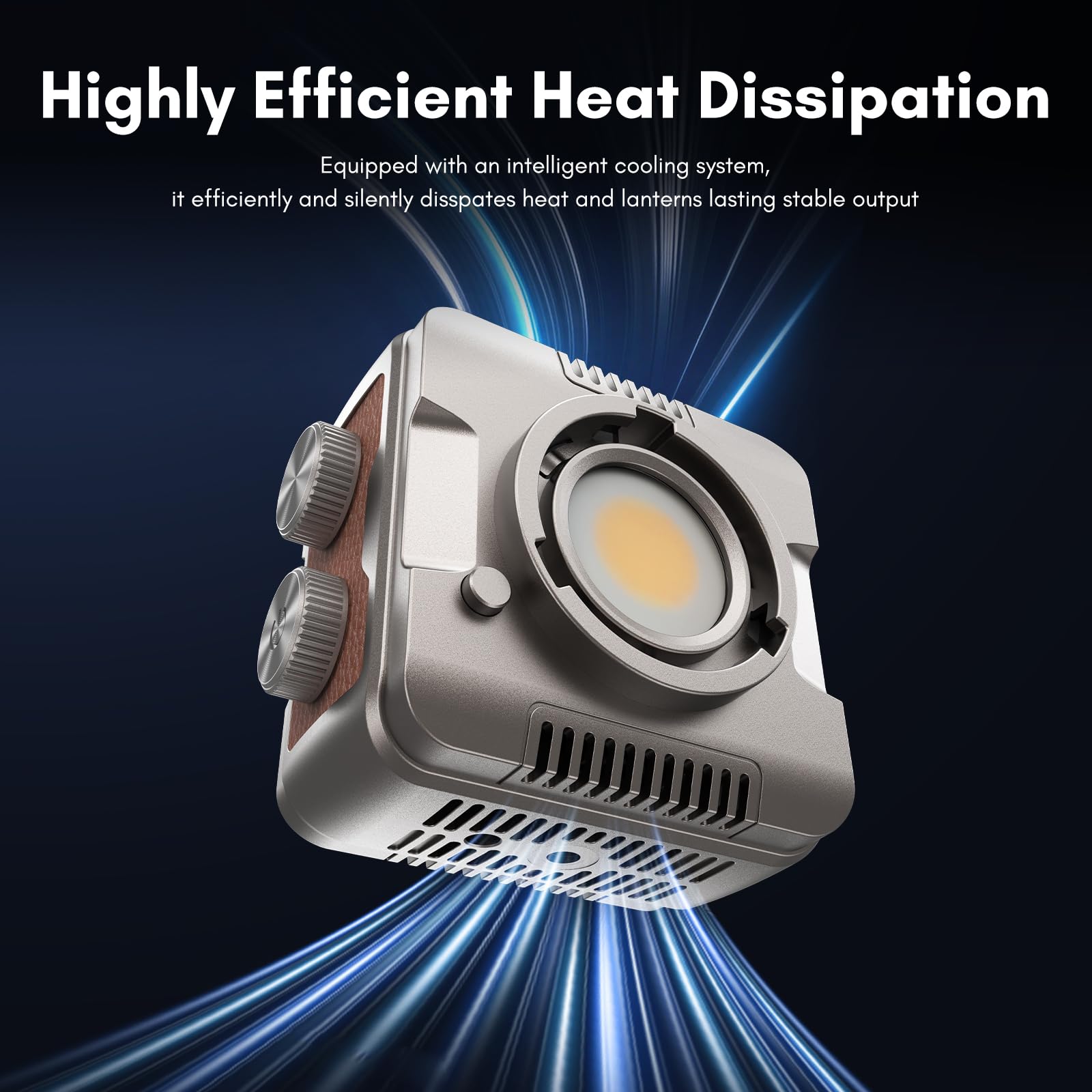 Tolifo Luce per videocamera a LED RGB da 40 W con batteria integrata, a scarpa fredda, diffusore e 60° Lenst, a colori 2700K-6500K CRI97+/TLCI98+, 20 scene per Tiktoker, Vlogger e Streamer