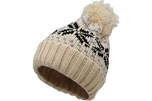 Knit US Canada Flag Union Jack Pom Beanie