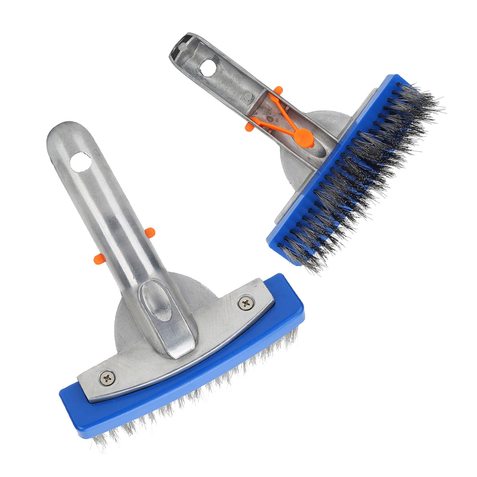 5.5in Swimming Pool Less Steel Brush For Spa Pond Floor Wall Equipment, Multifunctional Accessory For Home Use