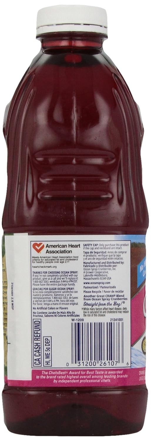 Ocean Spray, Cran-Raspberry Juice, 64 Fl Oz Bottle