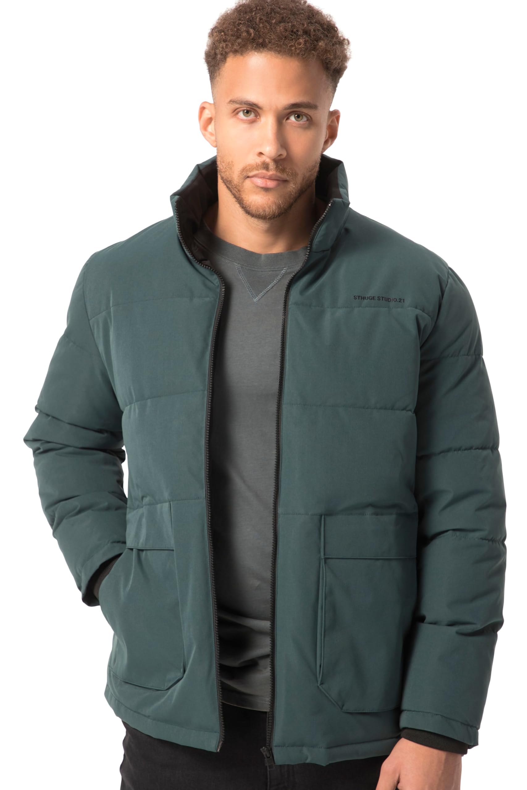 Veste matelassée STHUGE blouson chaud homme avec fermeture éclair - 8