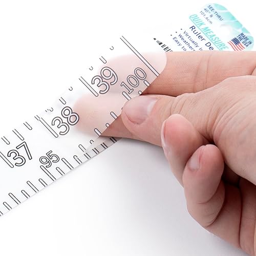 Miniatura 1 de Adhesivo para regla de 40 pulgadas (39.4 in), hecho en Estados Unidos, impermeable, transparente, 40 pulgadas, 101 centímetros