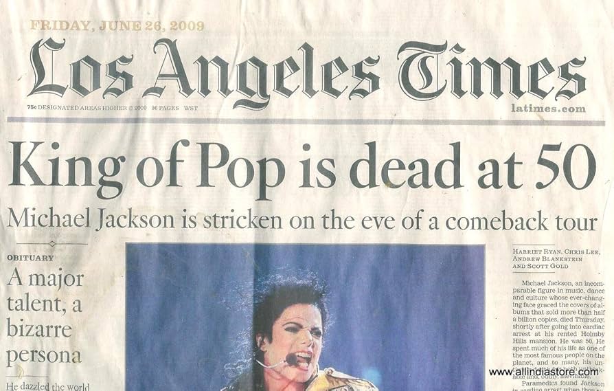 Amazon.com: Michael Jackson Friday 6/26/2009 Los Angeles