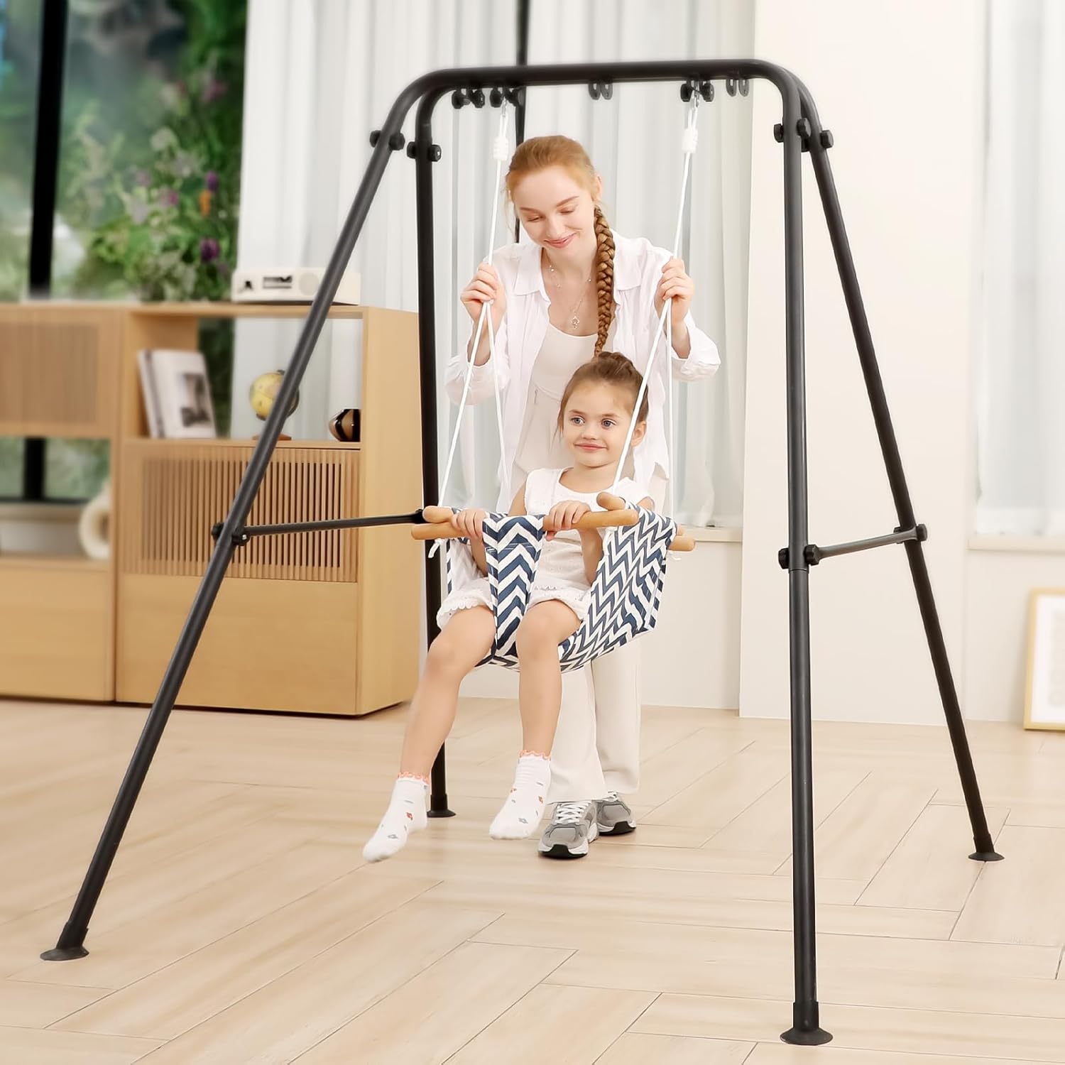 Ascism (2 in 1) Swing Set Toddler Swing with Heavy Duty
